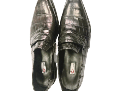 Black Penny slip loafer