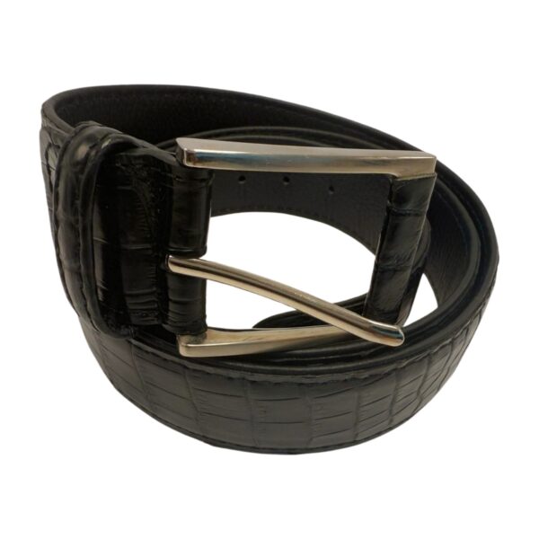 Black Crocodile Belt - Image 2
